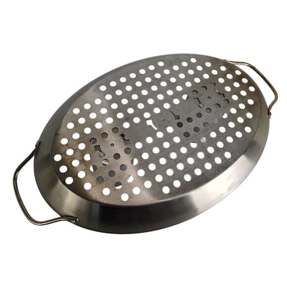 Charcoal Companion Stainless Steel Double Chicken Roasting Pan w/ Drip Tray - Picture 8 of 9